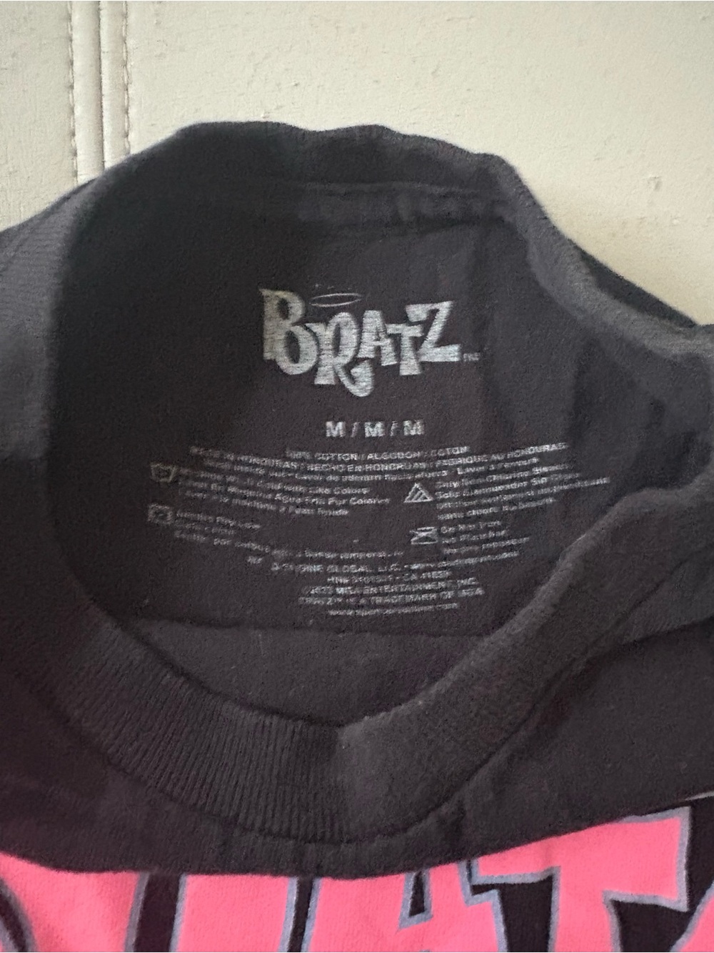 Graphic Bratz Tee - Black with Pink Logo - Picture 2 of 2